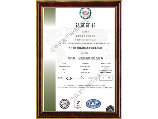 質(zhì)量體系證書 質(zhì)量體系證書
